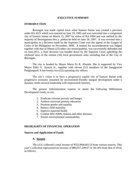 alem's coa|EXECUTIVE SUMMARY A. Introduction .